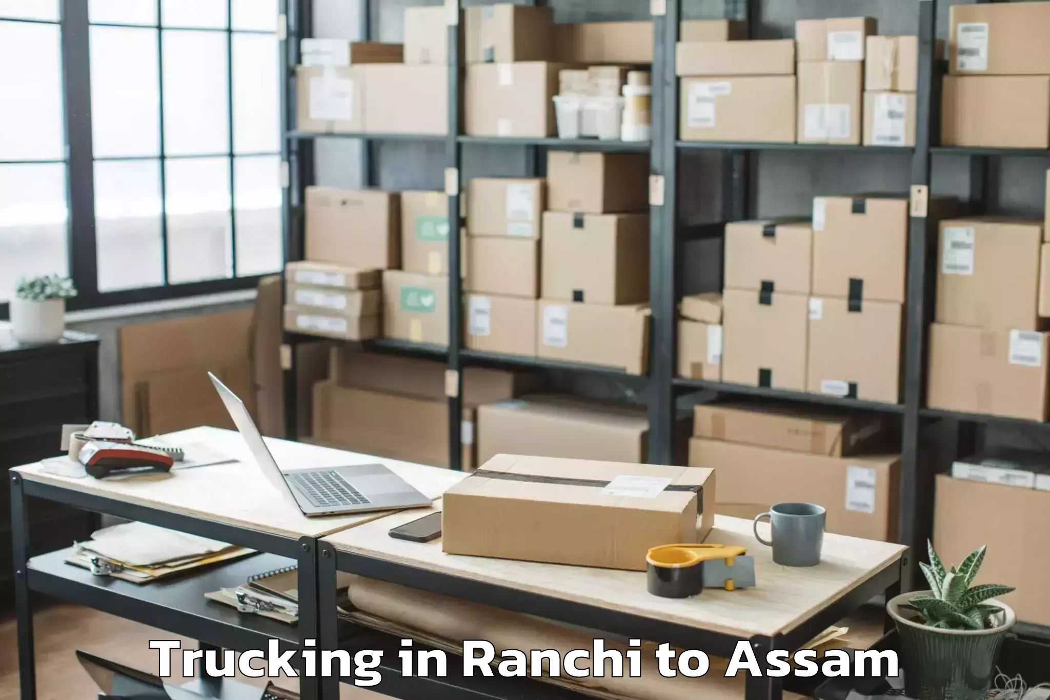 Book Ranchi to Dhakuakhana Pt Trucking Online